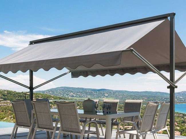 Bạt Che Nắng Mưa Mái Hiên Di Động Mẫu 4 