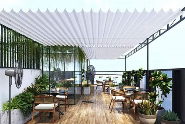 Bạt Che Nắng Quán Cafe Bền, Đẹp Giá Rẻ